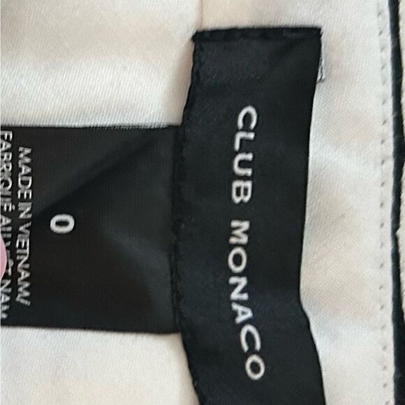 NEW Club Monaco Black Blue Ryanne slim leg Pant Size 0 - Picture 5 of 15